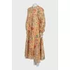 Print maxi dress with tag