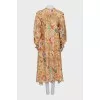 Print maxi dress with tag