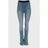 Blue flared jeggings with tag