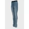 Blue flared jeggings with tag