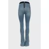 Blue flared jeggings with tag