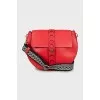 Round leather crossbody bag