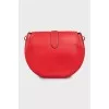 Round leather crossbody bag