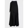 Asymmetrical wrap skirt