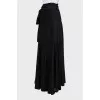 Asymmetrical wrap skirt