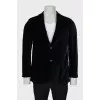 Men's velor jacket with tag