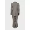 Suit with striped vest