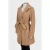 Single breasted coat with gold buttons