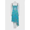 Asymmetrical print sundress