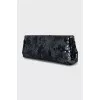Clutch embroidered with sequins