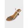 Sandals with leather straps