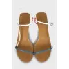 Sandals with leather straps