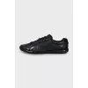 Leather sneakers with logo