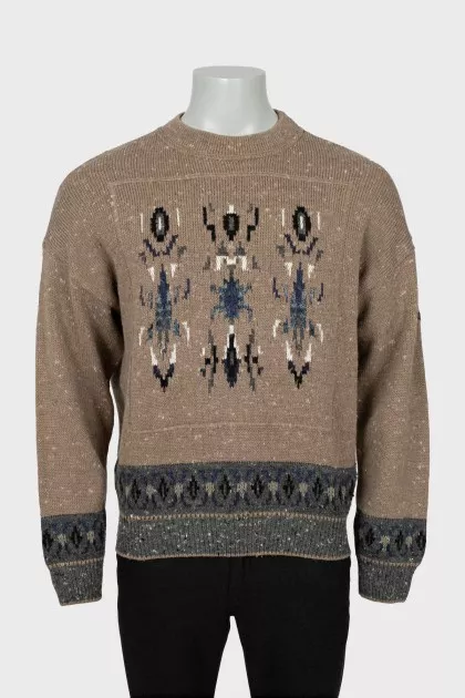 Men's slim fit knitted sweater