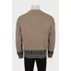 Men's slim fit knitted sweater