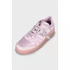 Pink textile sneakers
