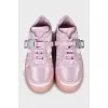 Pink textile sneakers