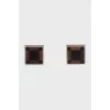 Men's cufflinks with checkered print