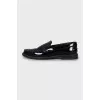 Men's patent leather loafers