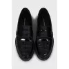 Men's patent leather loafers