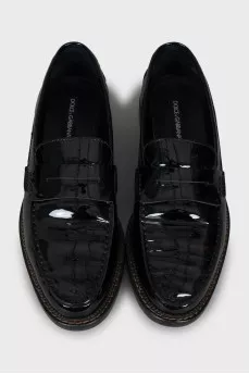 Men's patent leather loafers