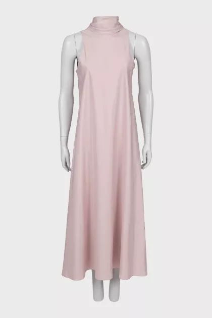 Silk A-line maxi dress