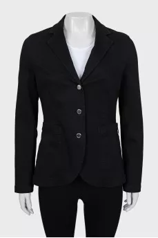 Fitted jacket with silver buttons