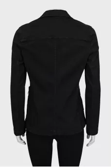 Fitted jacket with silver buttons