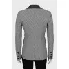 Jacket in houndstooth print