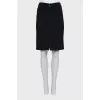 Black pencil skirt with zipper