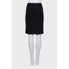 Black pencil skirt with zipper