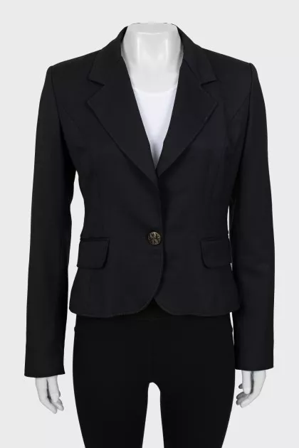Cropped, fitted jacket