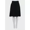 Wool skirt with slits