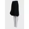 Wool skirt with slits