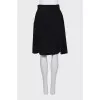 Wool skirt with slits