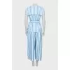 Striped vest and culotte suit