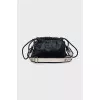 Bucket bag with embossed logo