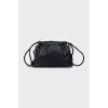 Bucket bag with embossed logo