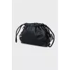 Bucket bag with embossed logo