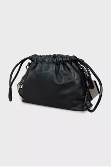 Bucket bag with embossed logo