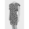 Black and white dress with accent shoulders