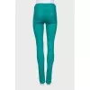 Green skinny jeans with tag