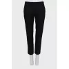 Low rise lace trousers with tag