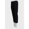 Low rise lace trousers with tag