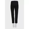 Low rise lace trousers with tag