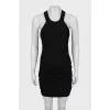 Bodycon mini dress with draping