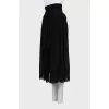 Semi-sheer midi skirt with tie