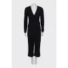 Fitted V-Neck jumpsuit