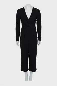 Fitted V-Neck jumpsuit