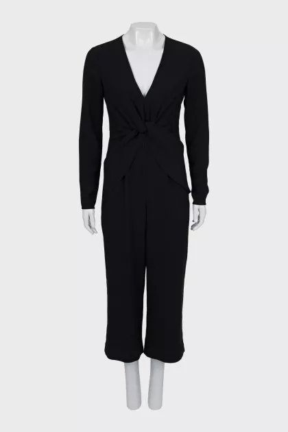Fitted V-Neck jumpsuit
